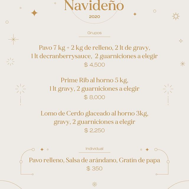 Les compartimos nuestro Menú Navideño con paquetes de cenas/comidas para fest...